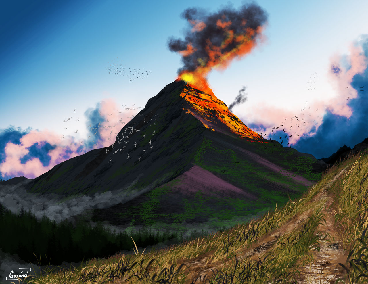 Volcano Deviantart Volcano by Gavinci876 on DeviantArt