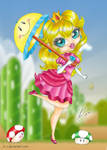 Princess Peach by TheDarkLittleBunnY