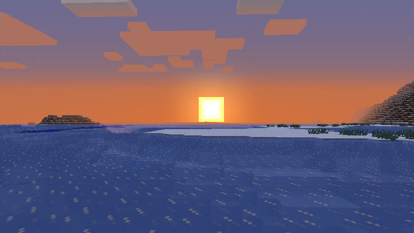 Lever de soleil dans Minecraft by Mialight on DeviantArt