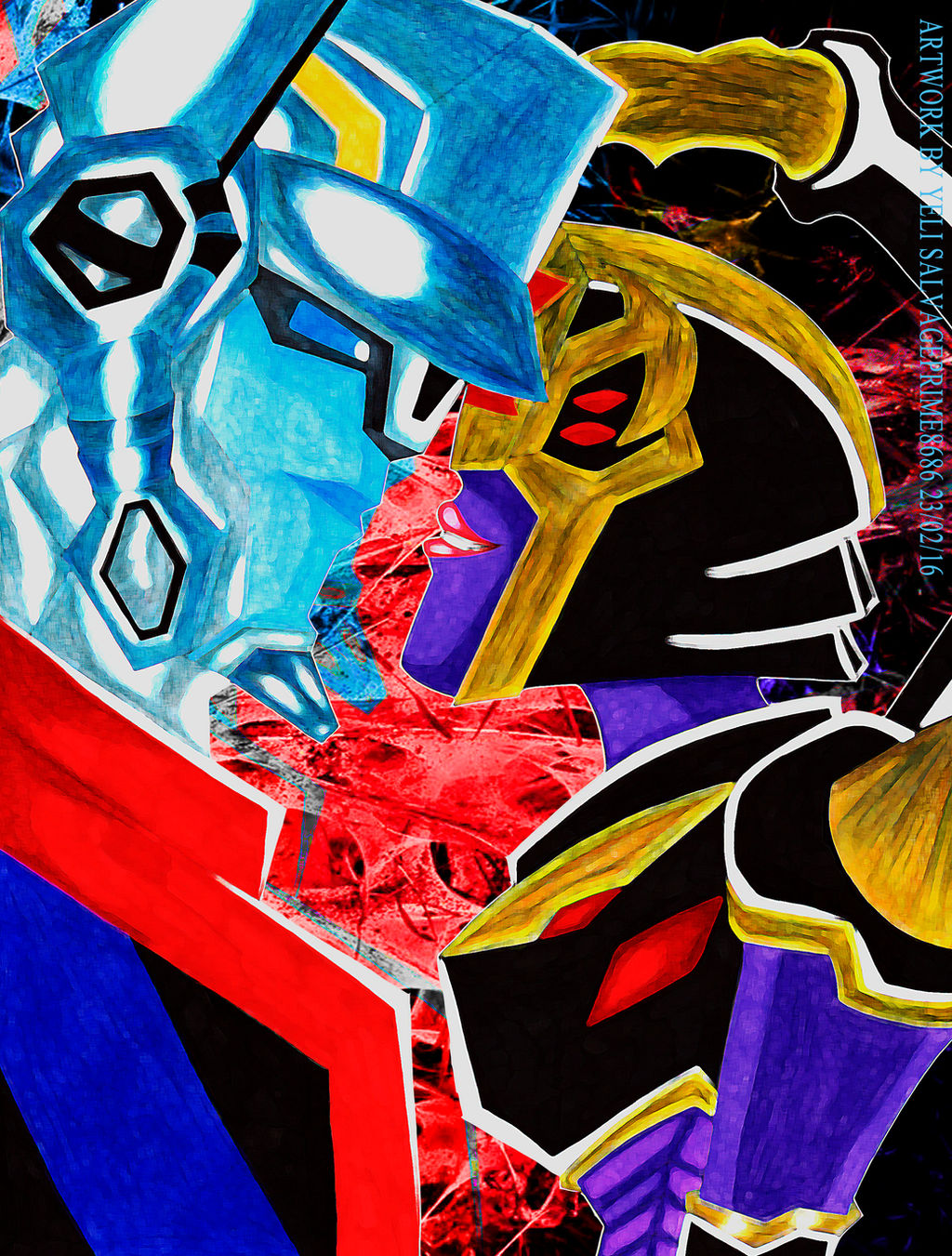 OPTIMUS AND BLACKARACHNIA