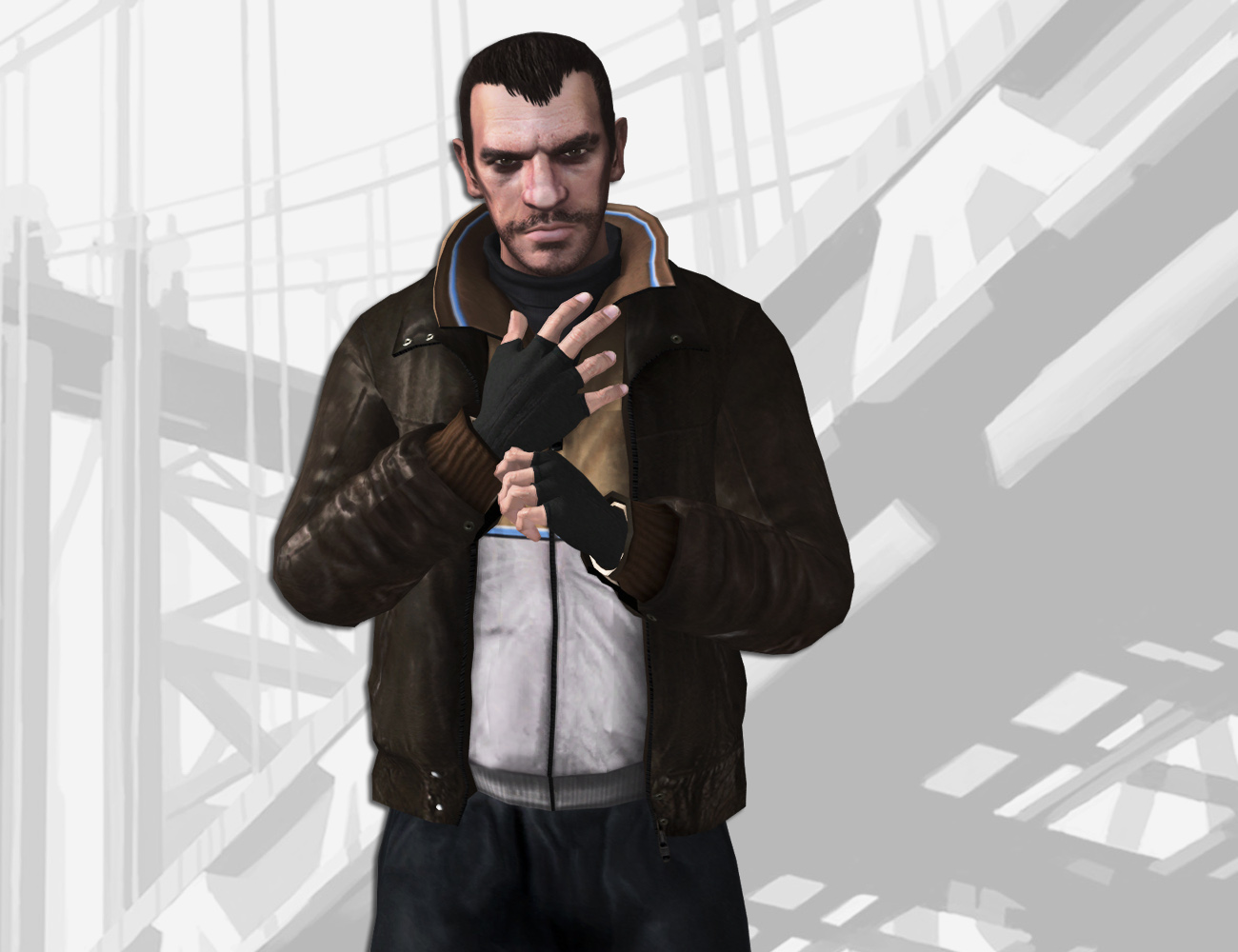 Niko Bellic from Grand Theft Auto 4 Costume, Carbon Costume