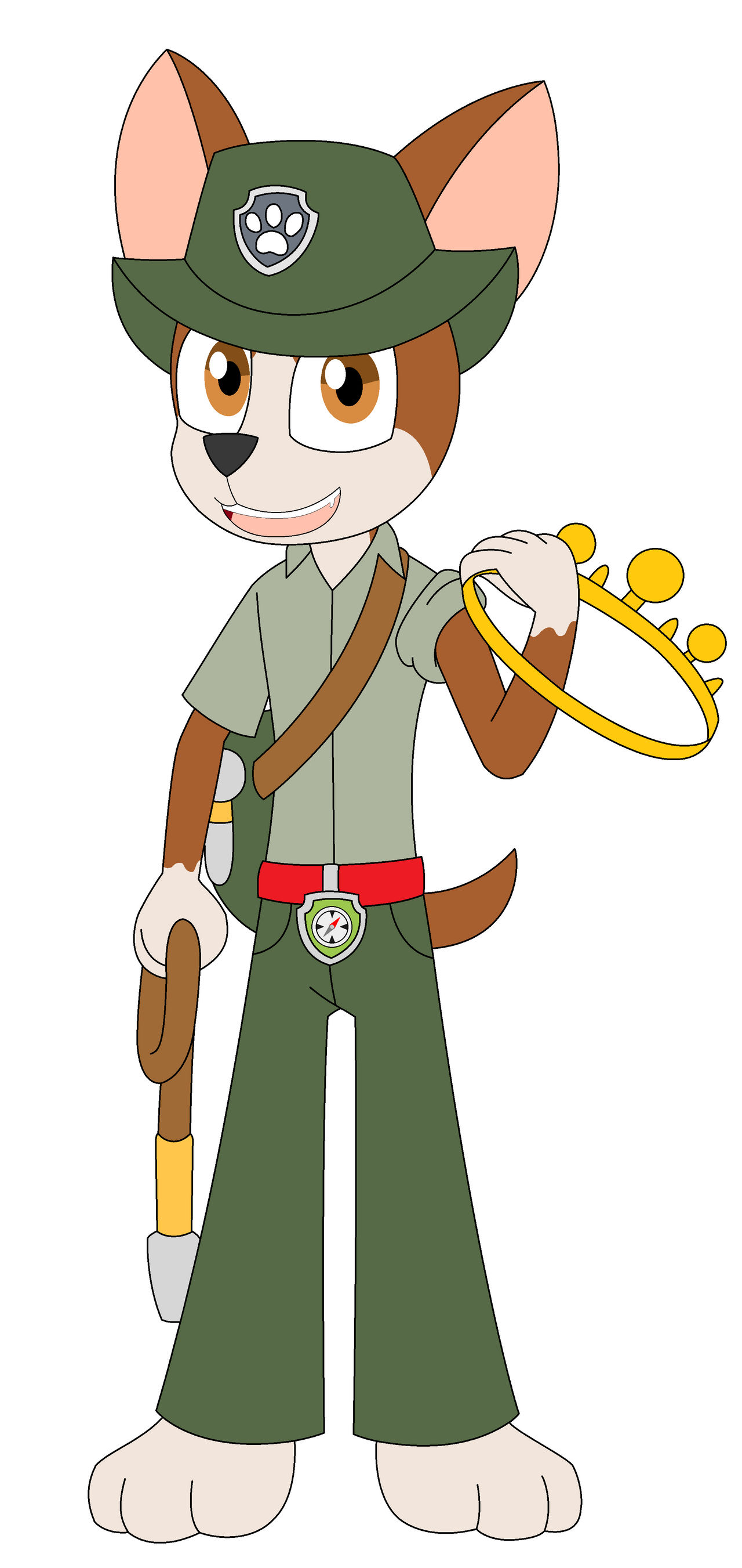 Adgang Calamity Downtown PAW Patrol - Tracker the Jungle Pup - Anthro Form by PAWPatrolUCS2019 on  DeviantArt