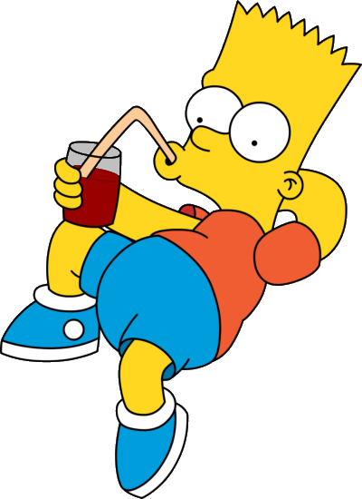 Bart drinking