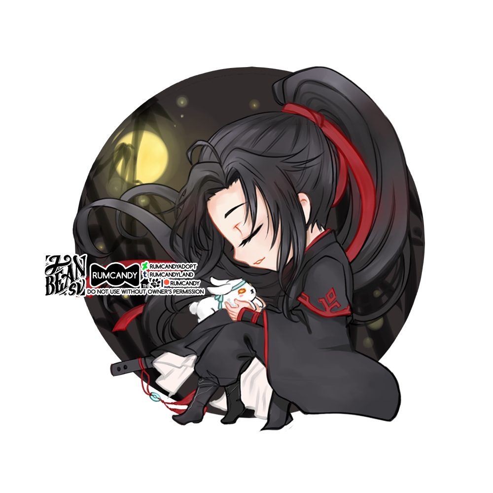 wei wuxian, anime, chibi y mo dao zu shi