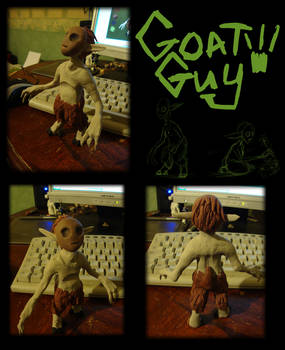 Goat Guy Sculp