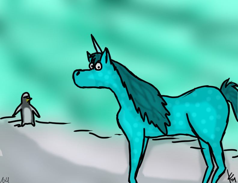 unicorn in antartica