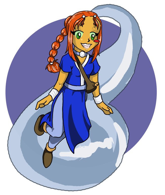 Starfire - A waterbender...?