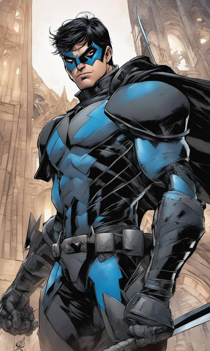 Knightwing Drawing Nightwing Knight by prardori11 on DeviantArt