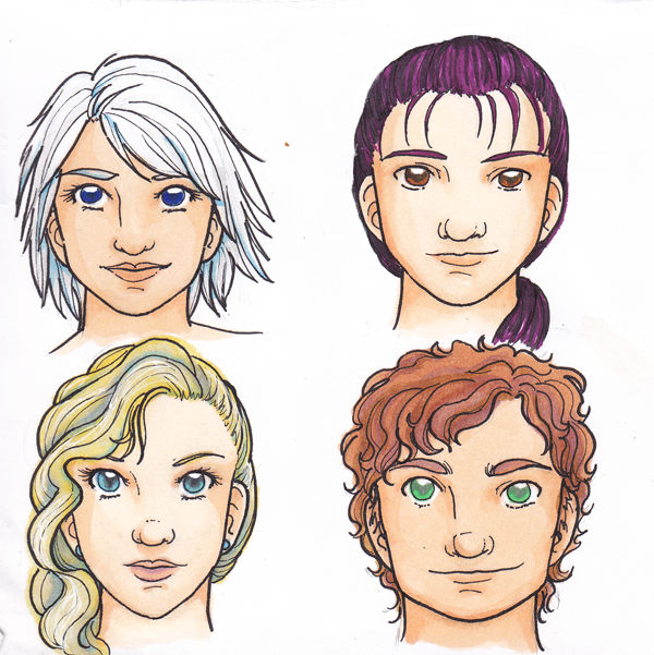 Neo-Shitennou Facial models by Enkai on DeviantArt