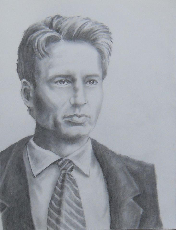 Mulder Drawing Fox Mulder by Dracfan95 on DeviantArt