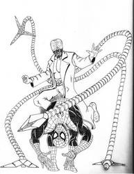 Doc Ock vs. Spider-Man by jauntumany