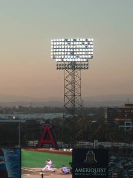 Babeball game stadium lights