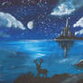 Stag by Starlit Sea