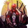 Deadpool and Mistress Death (Commission)