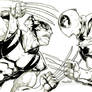 Wolverine Vs Deadpool (commission(inks))