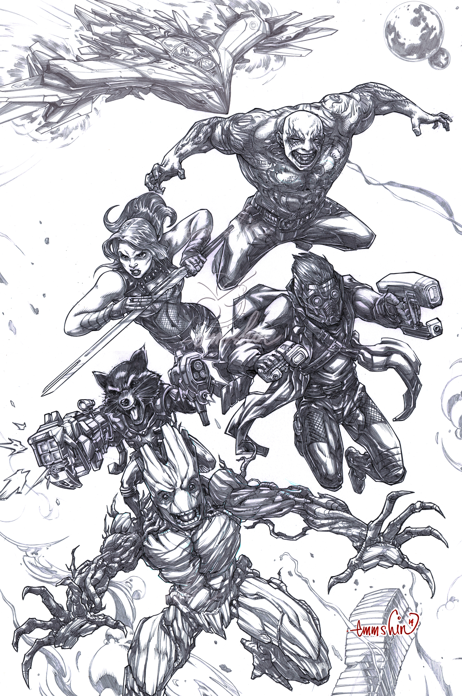 Guardians of the Galaxy (pencils)