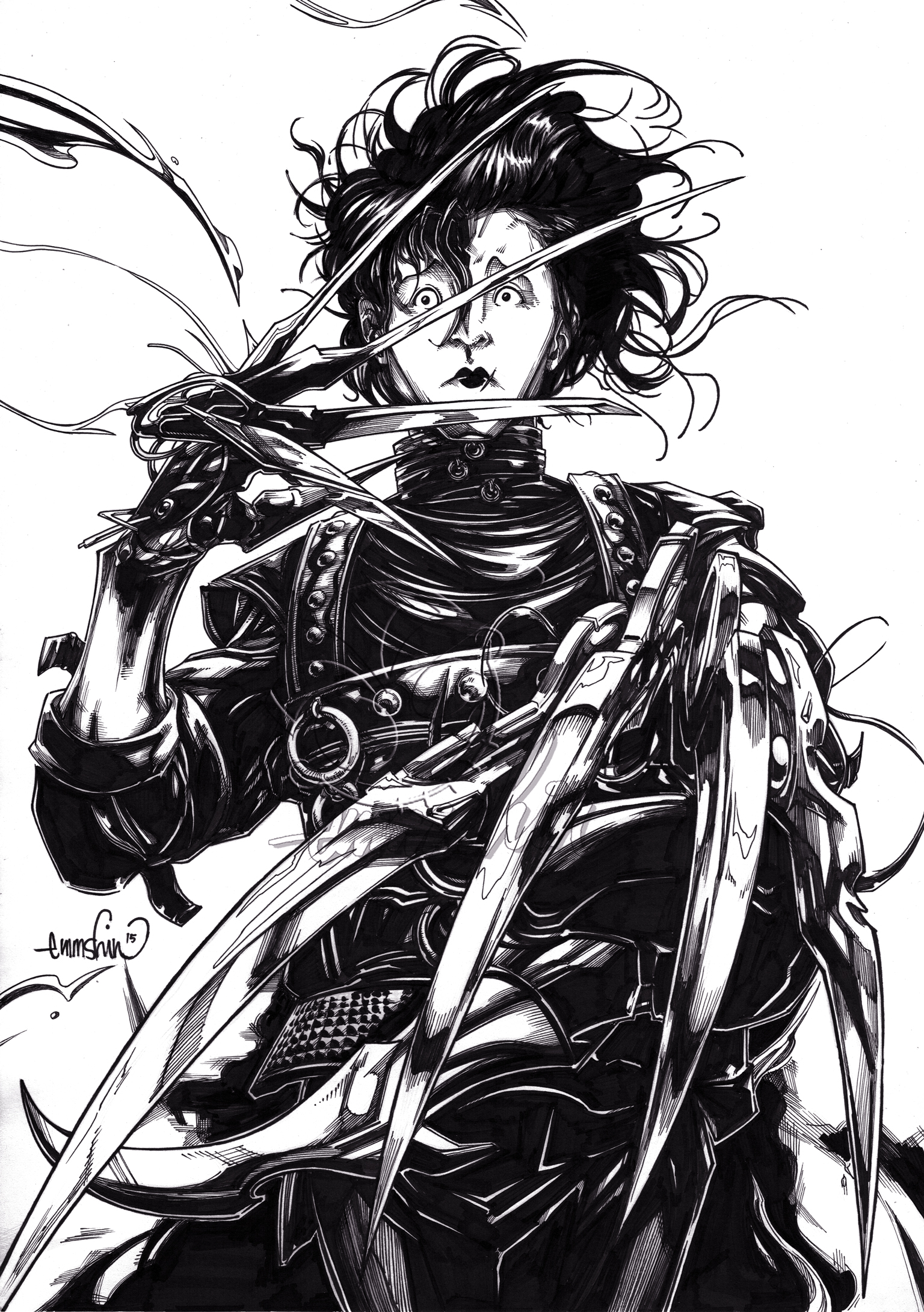 Edward Scissorhands (inks)