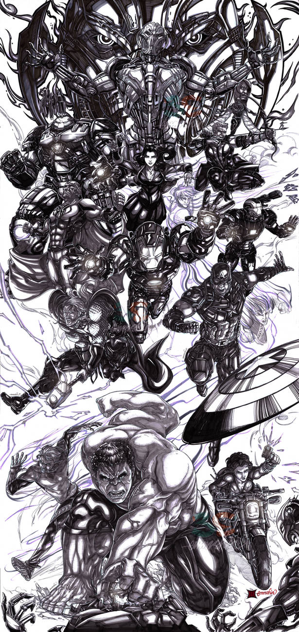 Avengers Age of Ultron (lineart)