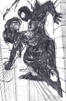 Silk n'Symbiote Spider-man (pencils)