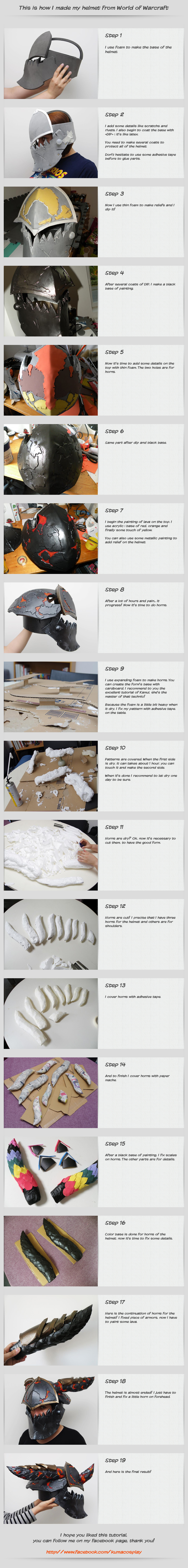 Cosplay tutorial - Helmet of Wow by kurerukreatis