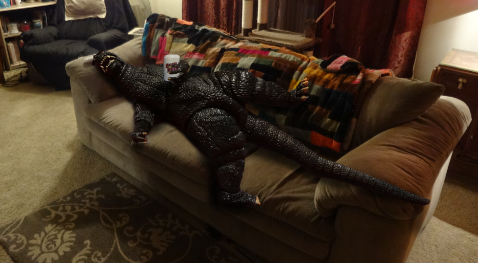 Image result for godzilla on a couch