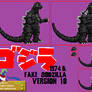 Sprite Custom - Godzilla 1974 and Fake Godzilla v2