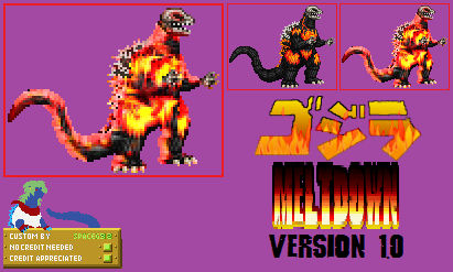 Sprite Custom - Meltdown Godzilla