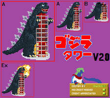 Sprite Custom - Godzilla Tower v2.0