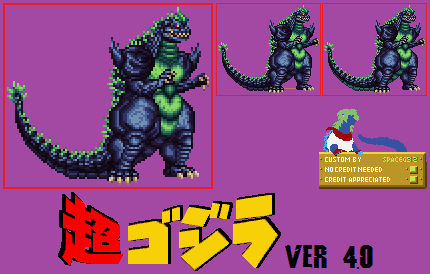 Sprite Custom - Super Godzilla v4.0