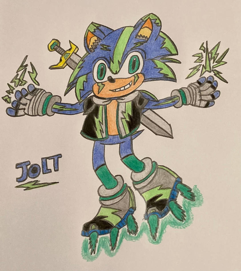 Jolt the Hedgehog by TailsFan2022 on DeviantArt
