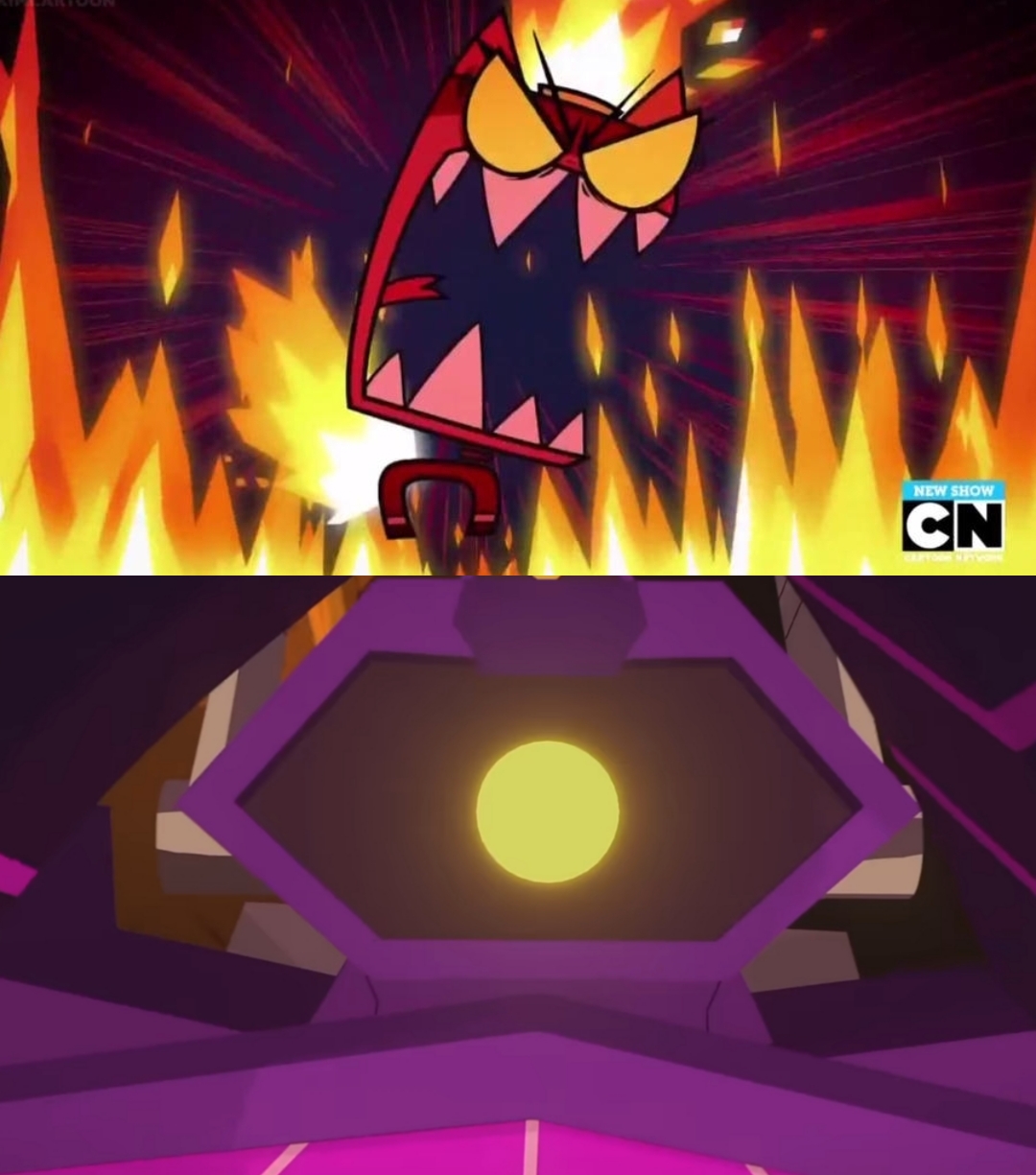 Shockwave scared of unikitty rage by olr000 on DeviantArt