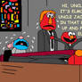 Elmo at a funeral