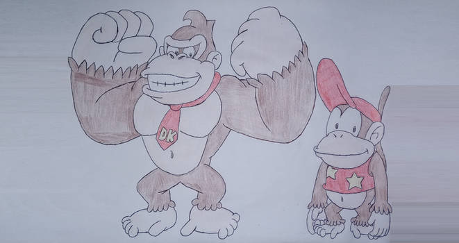 Donkey Kong and Diddy Kong