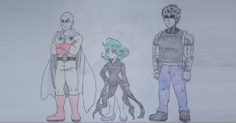 Saitama, Tatsumaki and Genos