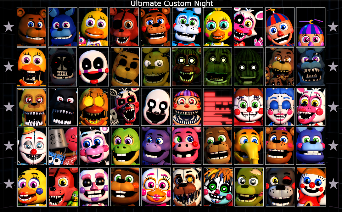 Ultimate FNAF WORLD Custom Night by stars255 on DeviantArt