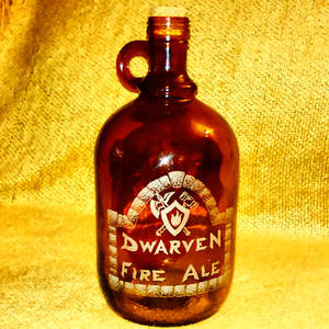 Dwarven Fire Ale - glass etching/engraving