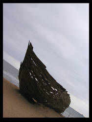 boat wreck at st kilda