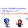 Sonic meets the Mario Machinima's group