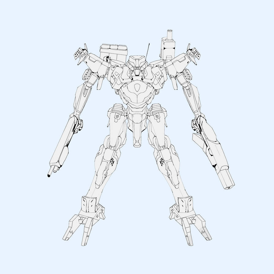 Armored core Design 1 by Dragclan on DeviantArt