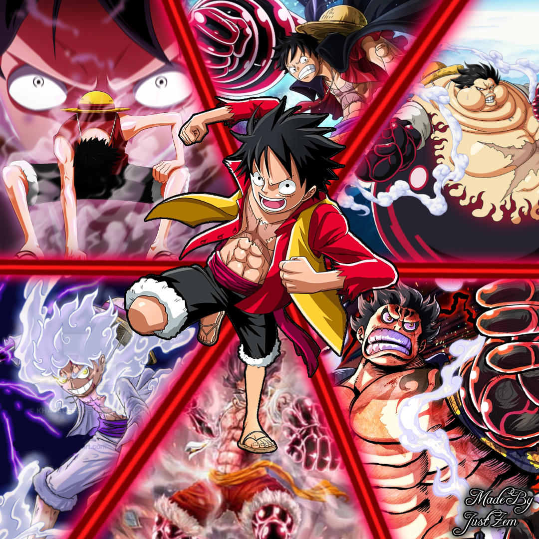 Luffy All Gears by QuinMF on DeviantArt