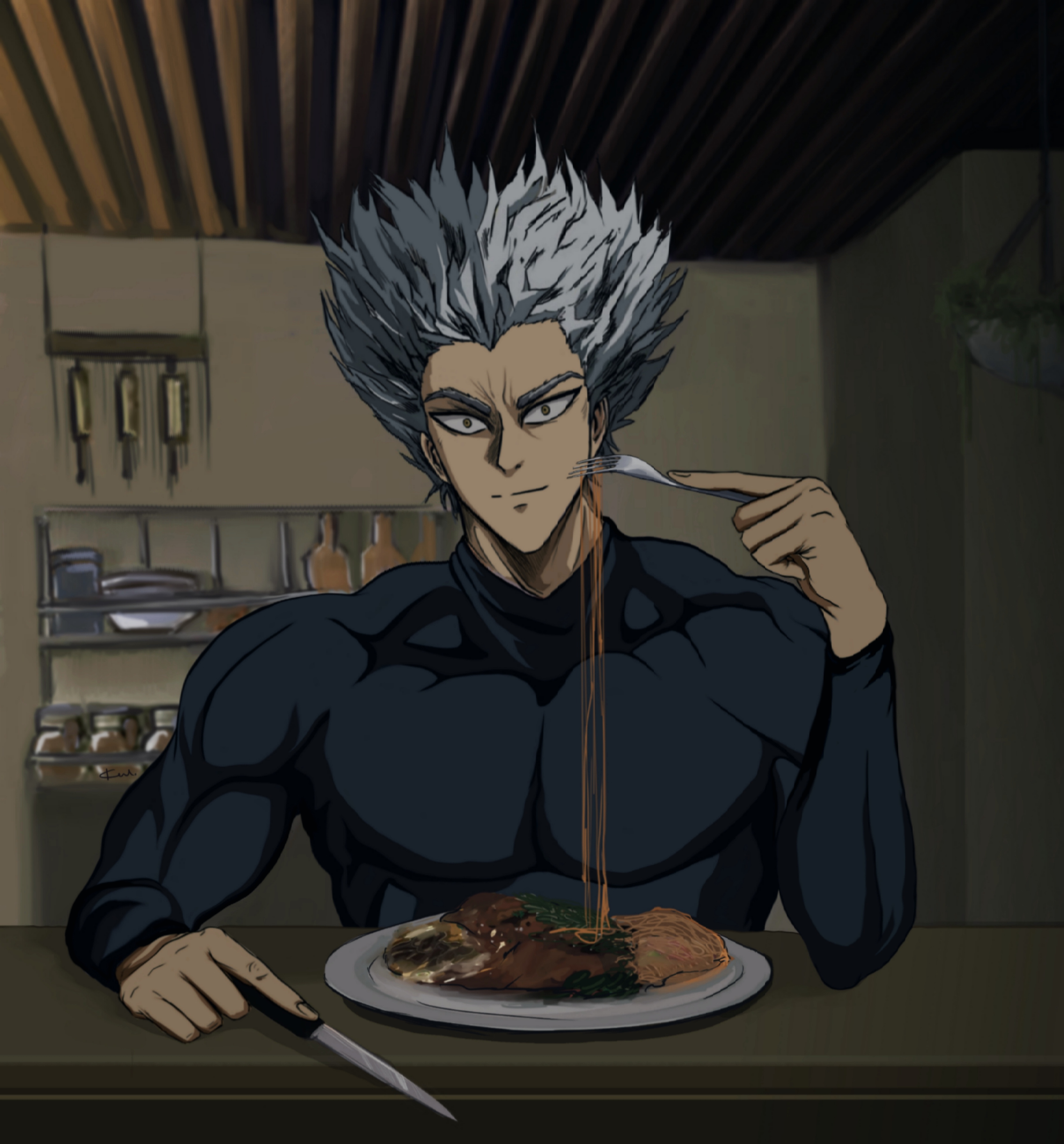 Garou Inflation Garou fanart by NingenKaijin on DeviantArt