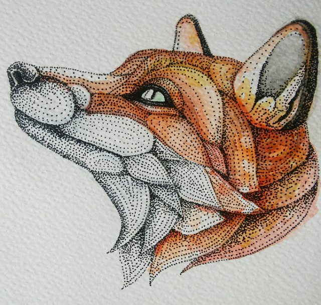 Watercolor Fox