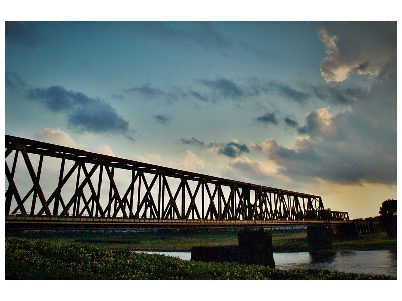 Bridge over the rhine river