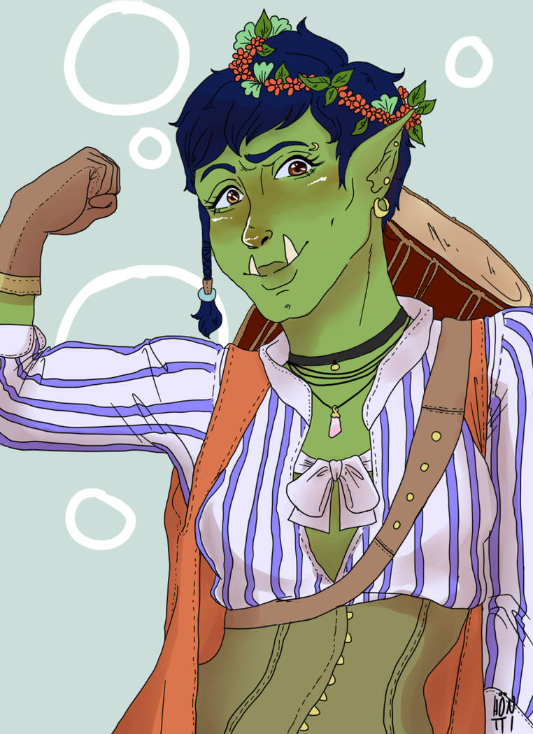 Half-Orc Bard by hoentti on DeviantArt Half-Orc Bard by hoentti on DeviantArt