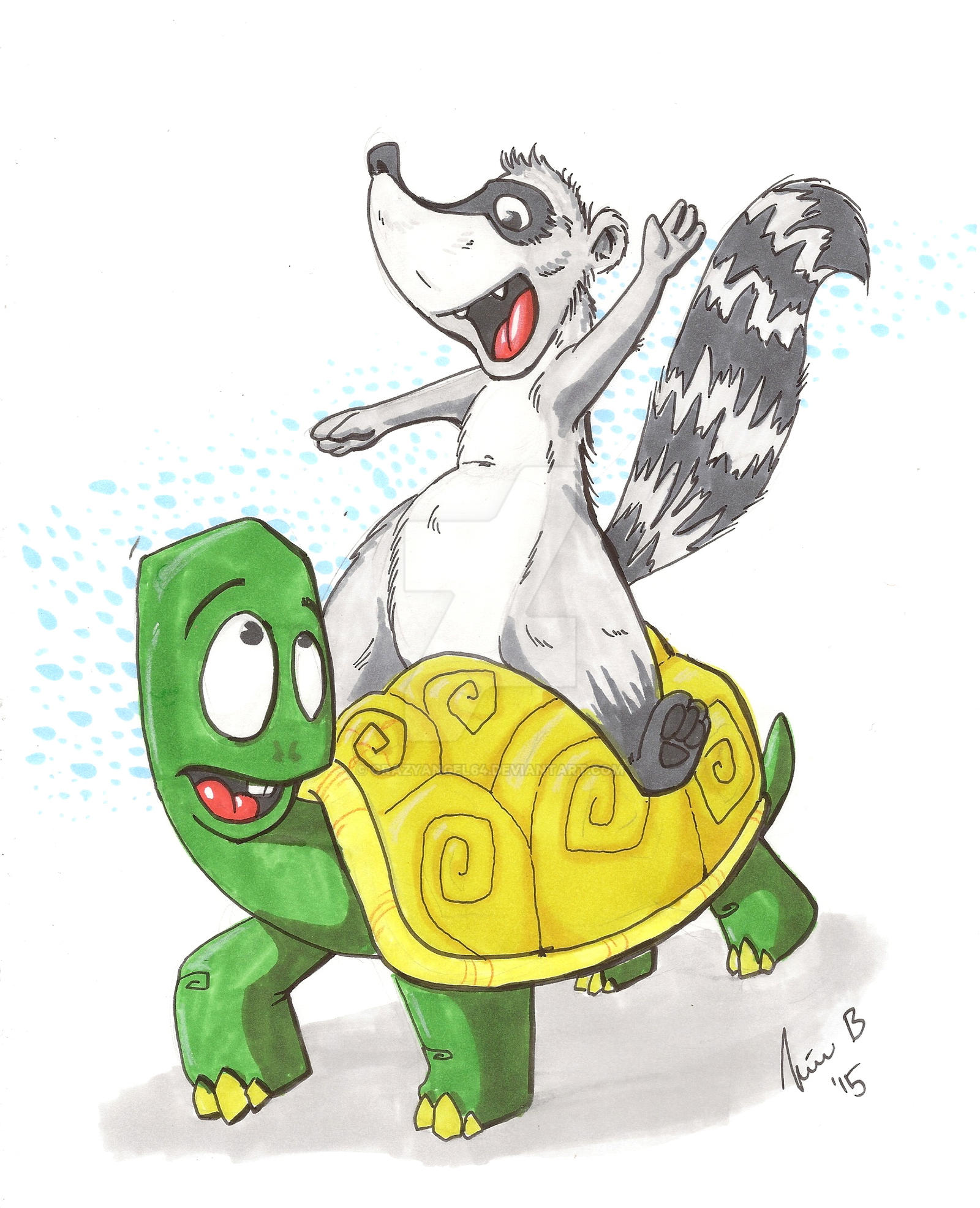 Character Riding A Turtle riding the turtle by crazyangel64 on DeviantArt
