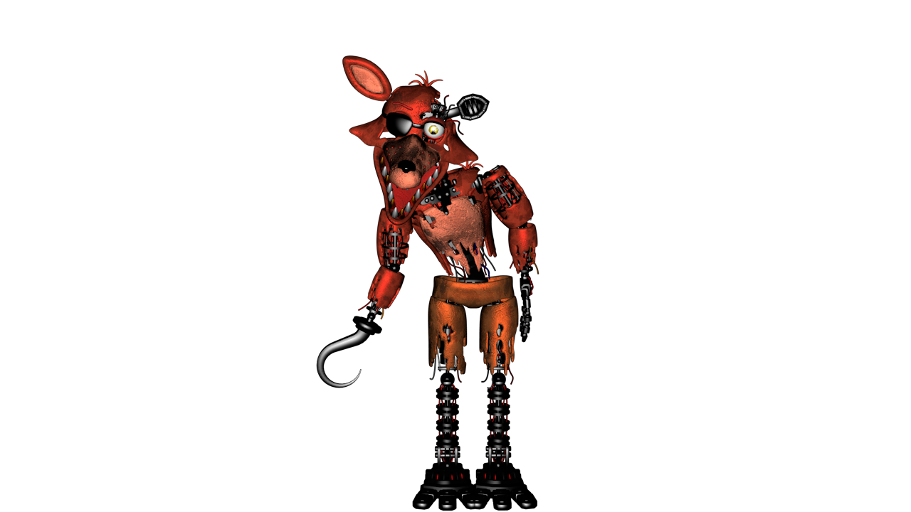 FNAF-C4D) Withered Foxy Render by TheRayan2802 on DeviantArt in 2023