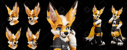 Toony Fennec Fox Fursuit for @nogonip