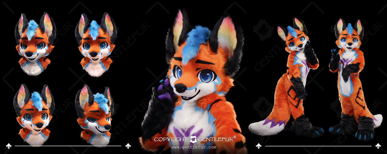 Toony style fursuit commission for @NeroF0x by GentlefurStudio on ...