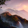 Golden Sunrise in Fairy Land