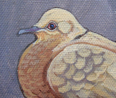 Mini Dove acrylic painting